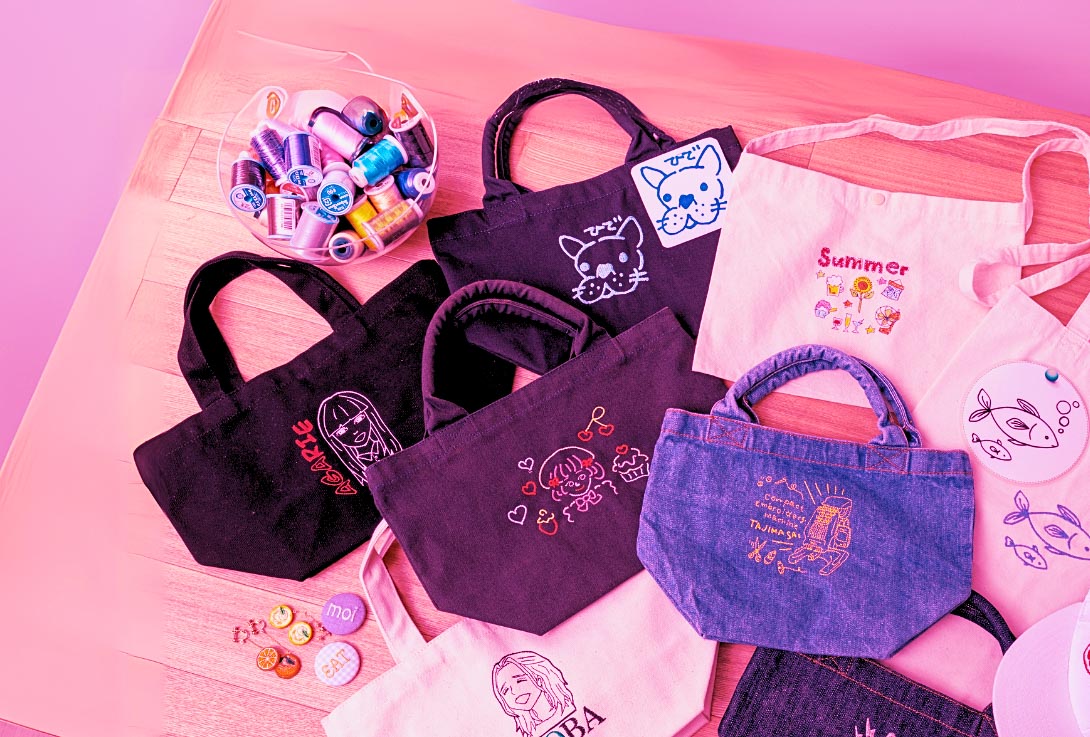 Easily personalize T-shirts with names, Hats, logos, or art
